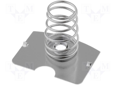 Контактна пластина за батерии 201B Контакт пружинен; C,R14; Кол.бат: 1; вмъкван; Контакти: стомана